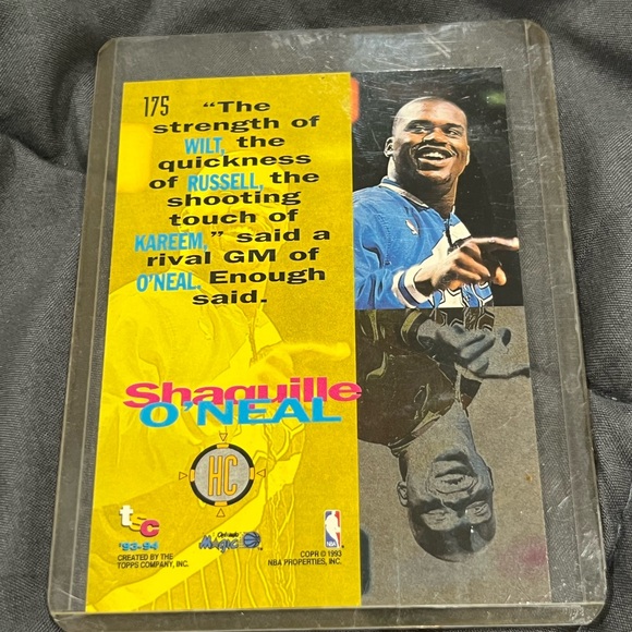 Shaquille O'Neal High Court Card 175 1993 Topps Stadium Club Basketball - Picture 2 of 4